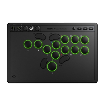 8BitDo Arcade Stick All-Button, Xbox Series X|S, Xbox One, PC, Fekete, Vezeték nélküli vezérlő
