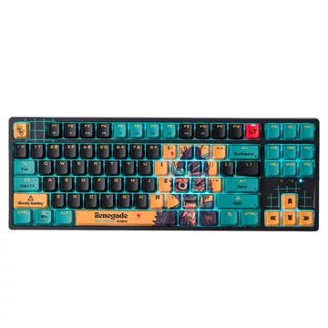 A4TECH Bloody AT87, Mechanikus (Alpha Switch), RGB, Renegade, Gaming, ENG, Vezetékes billentyűzet