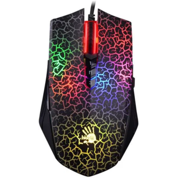 A4TECH Bloody Blazing A70, 6200 DPI, RGB Neon világítás, Gaming, USB, PixArt Optikai, Vezetékes egér