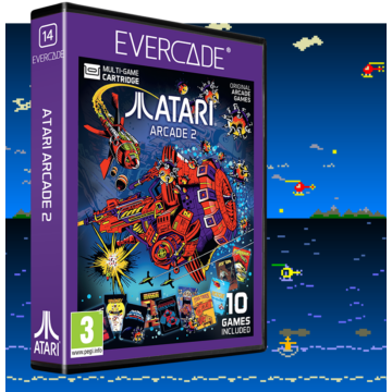 Evercade #14, Atari Arcade 2, 10in1, Retro, Multi Game, Játékszoftver csomag