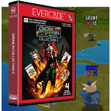 Evercade #46, Gremlin Collection 2, 4in1, Retro, Multi Game, Játékszoftver csomag
