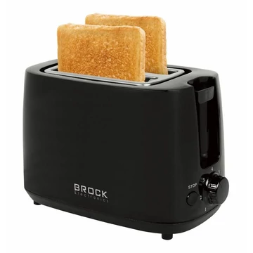 Brock BT 1007 BK, 700W, 2 plátky, 5 úrovní, čierna, hriankovač