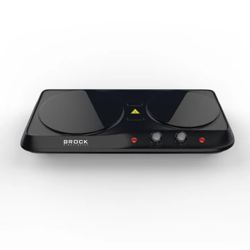 Brock HPI 3002 BK, 2200W, 2 zóny, infračervené, sklokeramika, prenosná, čierna, elektrická varná doska