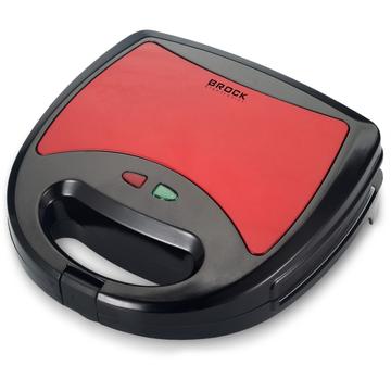 Brock SSM 2003 RD, 750W, 3 az 1-ben, Tapadás és Rozsdamentes, Cserélhető lapos, szendvicssütő