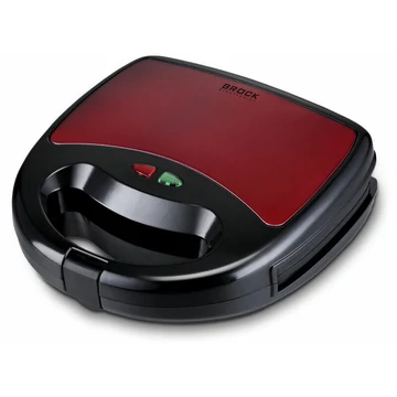 Brock SSM 6004 RD, 750 W, 4 v 1, nepriľnavý a nerezový, vymeniteľná doska, sendvičovač