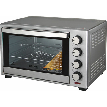 Brock TO 3001 SS, 1600W, 30L, Időzítő, 100-230°C, Grillfunkciós, Cool touch, Ezüst, Elektromos Mini sütő