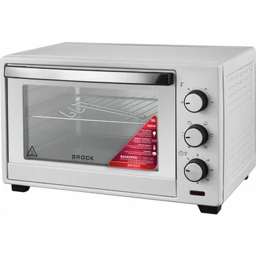 Brock TO 3001 WH, 1500W, 30L, 100-230°C, Biela elektrická mini rúra
