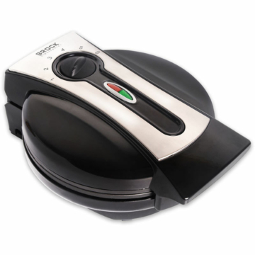 Brock WM 3002 BK, 1000W, 18,5 cm, 6 úrovní, Ve tvaru srdce, Izolované, Černá, Vaflovač