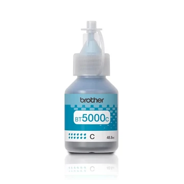 Brother BT5000C, vysoká výťažnosť, 5 000 strán, originál, azúrová, zásobník atramentu