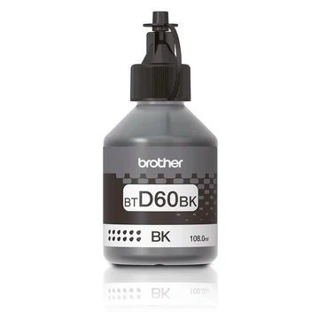 Brother BTD60BK, vysoká výťažnosť, 7500 strán, originál, čierna, zásobník atramentu