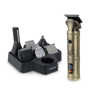 Esperanza EBC006 Adonis, 7 in 1, LCD, Bezdrátový, bronzový, sada epilátoru a zastřihovače chloupků