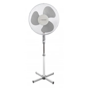 Esperanza EHF001WE, Hurricane, 50W, 40cm, 3-rýchlostný, oscilačný, bielo-sivý, stojaci ventilátor