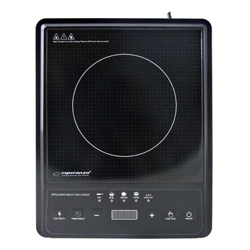 Esperanza EKH011, Krakatau, 2000W, 1-zónová, prenosná, keramická, čierna, indukčná varná doska