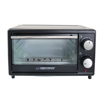 Esperanza EKO007, Calzone, 900W, 10L, 100-250°C, Fekete, Elektromos Mini sütő