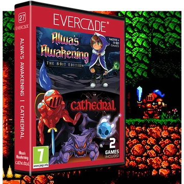 Evercade #27, Alwa's Awakening 8-bit Edition/Catedral, 2v1, Retro, Multi Game, Herný softvérový balík