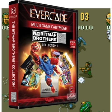 Evercade #22, Bitmap Brothers Collection 1, 5in1, Retro, Multi Game, Játékszoftver csomag