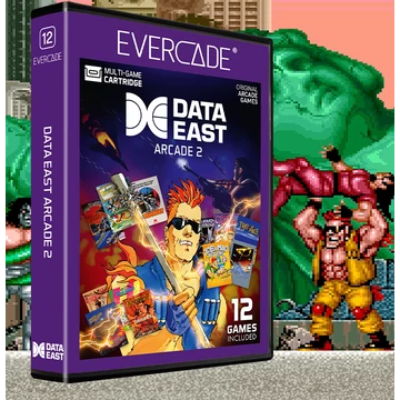 Evercade A12, Data East Arcade 2, 12v1, Retro, Multi Game, Herný softvérový balík