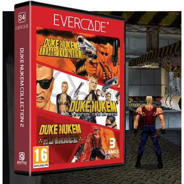 Evercade #34, Duke Nukem Collection 2, 3v1, Retro, Multi Game, Herný softvérový balík