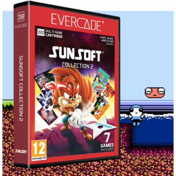 Evercade #38, Sunsoft Collection 2, 7in1, Retro, Multi Game, Játékszoftver csomag