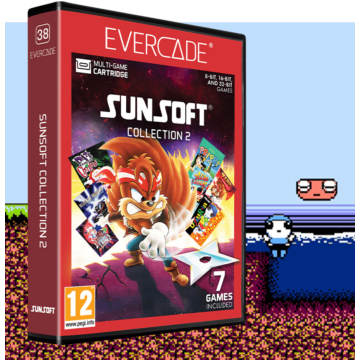 Evercade #38, Sunsoft Collection 2, 7in1, Retro, Multi Game, Balíček herního softwaru