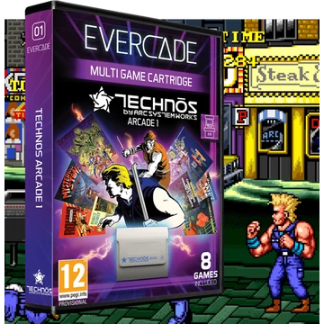 Evercade #01, Technos Arcade 1, 8v1, Retro, Multi Game, Herný softvérový balík