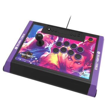Hori Fighting Stick Alpha, PlayStation®5, PlayStation®4, PC, Street Fighter VI, Arcade, čierny, káblový ovládač