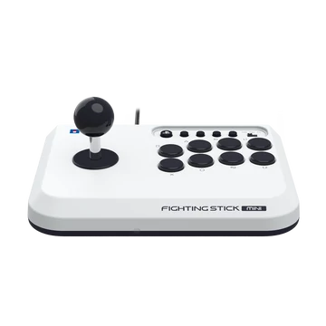 Hori Fighting Stick Mini, PlayStation®5, PlayStation®4, Arkádová, biela, káblový ovládač