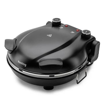 Huslog AK-1748, 1200 W, 32 cm, 220°C–420°C, 5 teplôt, Čierna, Pizza pec