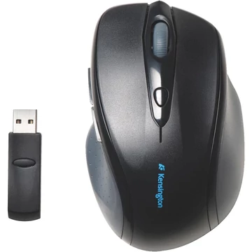 Kensington K72370 Pro Fit, 1600 DPI, RF bezdrôtová, ergonomická, pravá, čierna, bezdrôtová myš