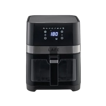 LaFe MasterFry, Air fryer, 1500W, 5 liter, 7 program, Betekinthető, Fekete, Forrólevegős sütő