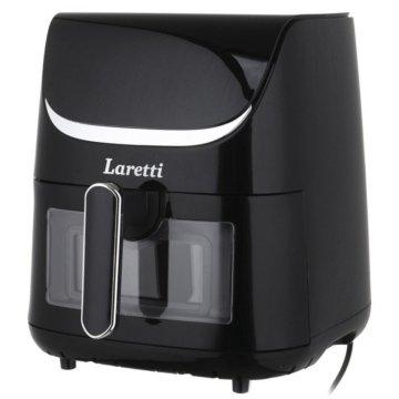 Laretti LR-CO3312, 1600W, 5.5L, 7 program, Ablakos, Digitális, Fekete, Forrólevegős sütő