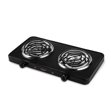 Maestro MR-770-2 2000W Dupla zónás fekete elektromos főzőlap