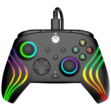 Controller cu fir PDP Xbox Series X|S, Xbox One, PC Afterglow WAVE 3,5 mm audio Lighting