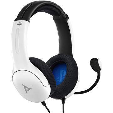 PDP LVL 40 PS5, PS4, PC Vezetékes Sztereó Fehér headset