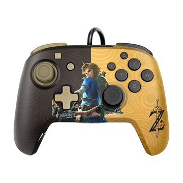 PDP Faceoff Deluxe+ Nintendo Switch Audio Vezetékes Zelda kontroller