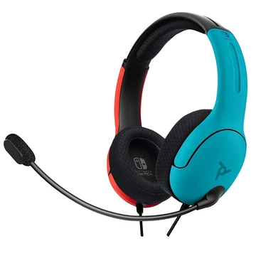 PDP Airlite LVL 40, Nintendo Switch/Switch 2, 40mm, Official, Neon Pop, Gaming, Sztereó, Vezetékes headset