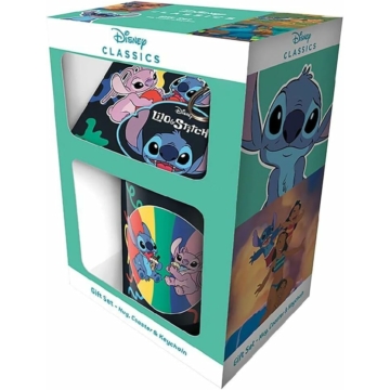 Pyramid Gift Set, Disney: Lilo & Stitch, 3in1, Bögre, Alátét, Kulcstartó, Ajándék szett