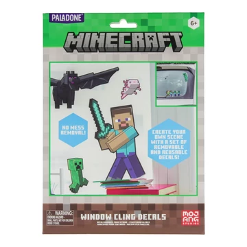 Paladone Window Cling Decals, Minecraft, Official, Dekoratív matrica csomag