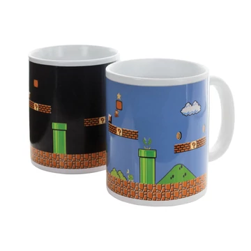 Paladone, Nintendo, Super Mario Bros, 400 ml, Obraz meniaci teplo, Keramika, Hrnček na kávu