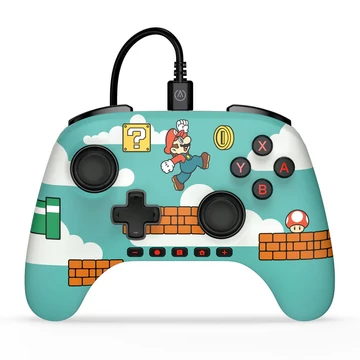 PowerA Advantage Wired, Nintendo Switch 2, Official, Hall Effect, Mario Time, Vezetékes kontroller
