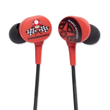 PowerA Earbuds Wired, Nintendo Switch, 8 mm, Jack 3,5 mm, Motorky Mario Kart, Káblové slúchadlá