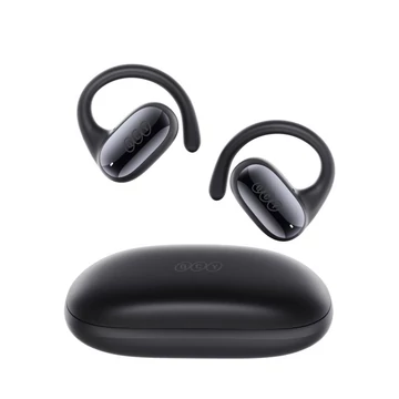 QCY Crossky GTR2, Truly Wireless, 360°-os sztereó, Bluetooth, Vízálló, Fekete, Vezeték nélküli fülhallgató
