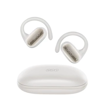 QCY Crossky GTR2, Truly Wireless, 360°-os sztereó, Bluetooth, Vízálló, Fehér, Vezeték nélküli fülhallgató