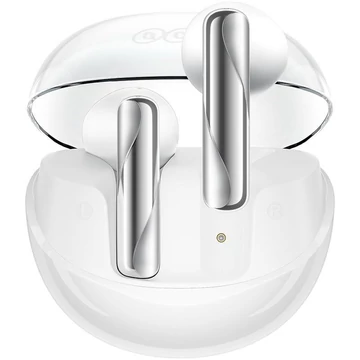 QCY AilyBuds Clear, ENC Crystal, Hi-Res, Bluetooth, vodotesné, biele, bezdrôtové slúchadlá