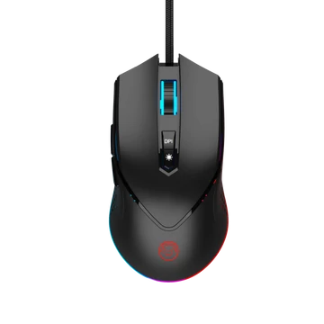 QWare Gaming Milford, 10.000 DPI, RGB-LED, programmierbar, optischer Laser, USB, kabelgebundene Maus