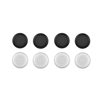 QWare Gaming PS5-5020, PlayStation 5®, DualSense™, paket od 8 komada, crno-bijeli, kapice za ručke kontrolera