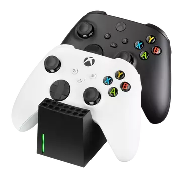 Snakebyte Twin Charge SX, Xbox Series X|S, Fekete, Kontroller töltőállomás