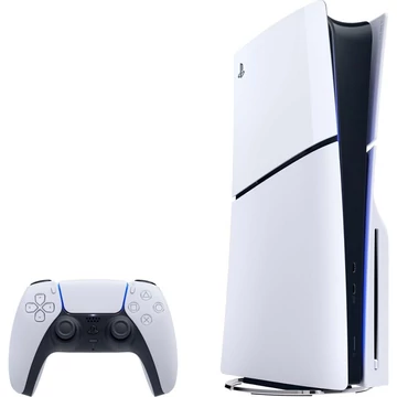 Sony PlayStation 5, Slim, 1TB, Ultra HD Blu-ray, 8K VRR, 120 FPS, Fehér, Játékkonzol