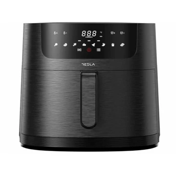 Tesla AF800B, Air fryer, 8 L, 1800 W, 80-200 C, 8 program, Fekete, Forrólevegős Sütő