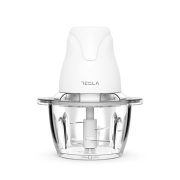 Tesla FC302W, 400W, 1L, Čepeľ z nehrdzavejúcej ocele, sklenená misa, biela, sekáčik na potraviny